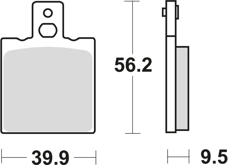 TRW Brake Pad MCB 623 Organic Standard