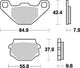 TRW Brake Pad MCB 523 Organic Standard