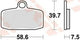 Trw Brake Pad MCB 842 SI Sinterited Metal