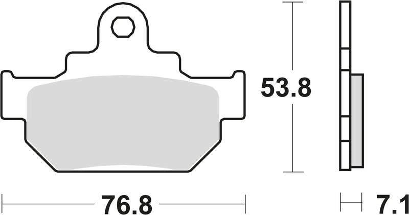 TRW Brake Pad MCB 550 Organic Standard