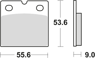 Trw remblokken mcb 19 organic brake pads. mcb 19
