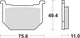 TRW Brake Pad MCB 509 Organic Standard