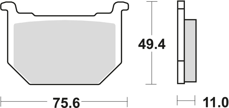 TRW Brake Pad MCB 509 Organic Standard