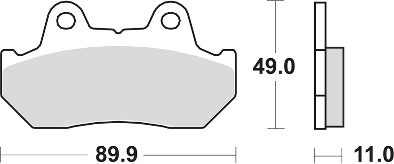 TRW Brake Pad MCB 512 Organic Standard