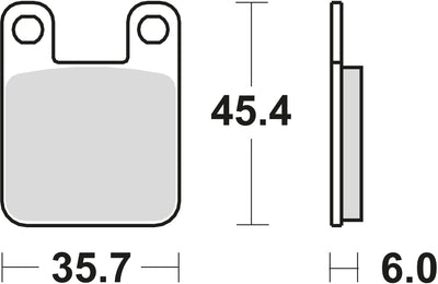 TRW Brake Pad MCB 535 Organic Standard