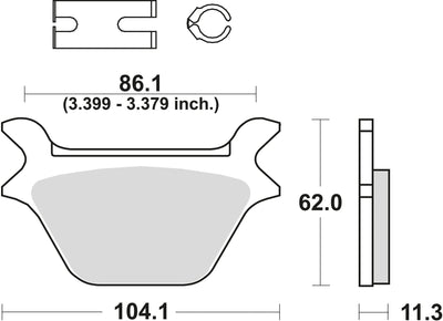 Trw remblokken mcb 583 brake pads org.perf. mcb 583