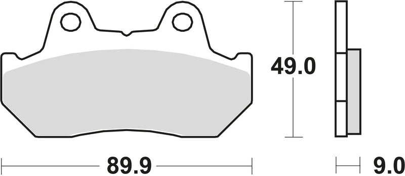 TRW Brake Pad MCB 544 Organic Standard