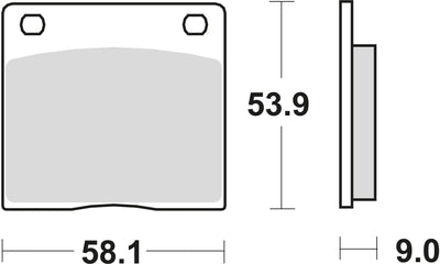 Trw remblokken mcb 73 brake pads org.perf. mcb 73
