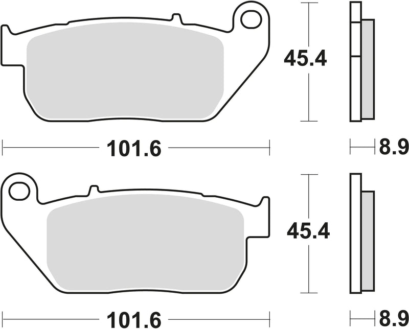 TRW Brake Pad MCB 753 PC Organic Perf. comfort