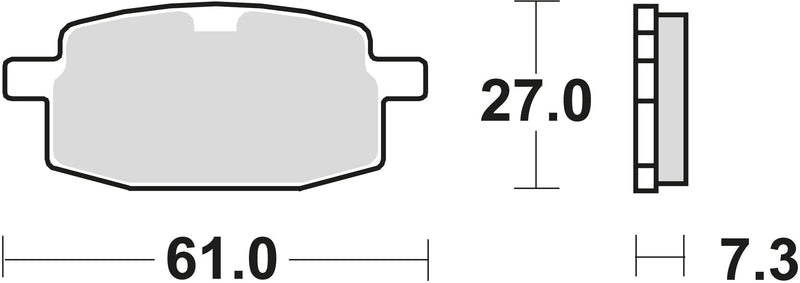 TRW Brake Pad MCB 590 Organic Standard