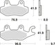 TRW Brake Pad MCB 604 Organic Standard
