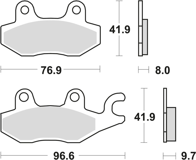 TRW Brake Pad MCB 604 Organic Standard