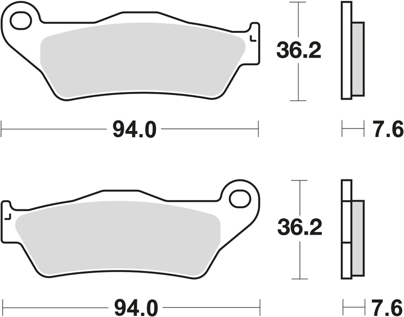 Trw remblokken mcb 648 brake pads sinter mcb 648 si