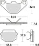 Trw Brake Pad MCB 667 SI Sinterited Metal