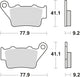 TRW Brake Pad MCB 672 Organic Standard