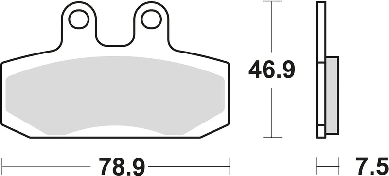 TRW Brake Pad MCB 673 Organic Standard