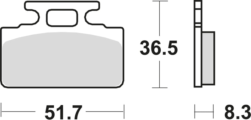 TRW Brake Pad MCB 589 Organic Standard