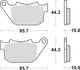 Trw Brake Pad MCB 754 Sinterited Metal