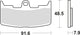 Trw Brake Pad MCB 747 SV Sinterato Metal
