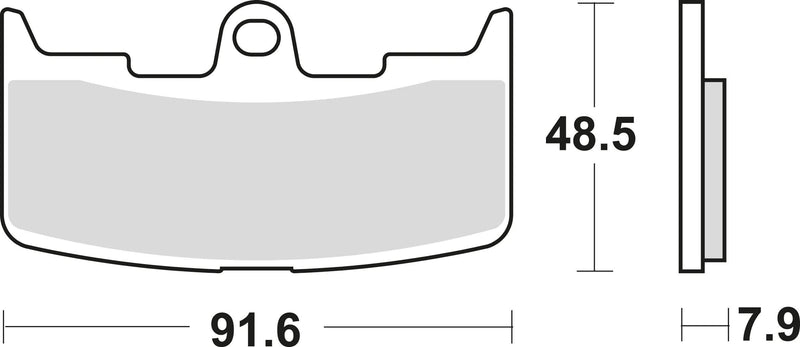 Trw Brake Pad MCB 747 SV Sinterato Metal