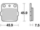 Trw Brake Pad MCB 561 SI Sinterato Metal
