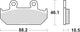 TRW Brake Pad MCB 624 Organic Standard
