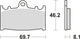 TRW Brake Pad MCB 602 CRQ Hyper Carbon Racing