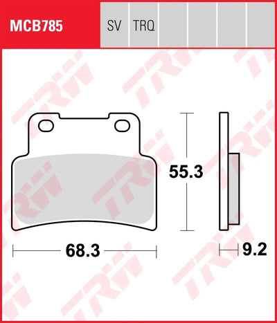 TRW BRAKE PAD MCB 785 SV Sintered Metal