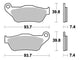 TRW Brake Pad MCB 786 Organic Standard