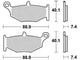 Trw Brake Pad MCB 783 Sinterited Metal