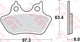 Trw Brake Pad MCB 778 Sinterited Metal