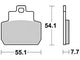 Trw remblokken mcb 782 brake pads organ. mcb 782