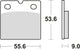 Trw Brake Pad MCB 19 RQ Organic Racing