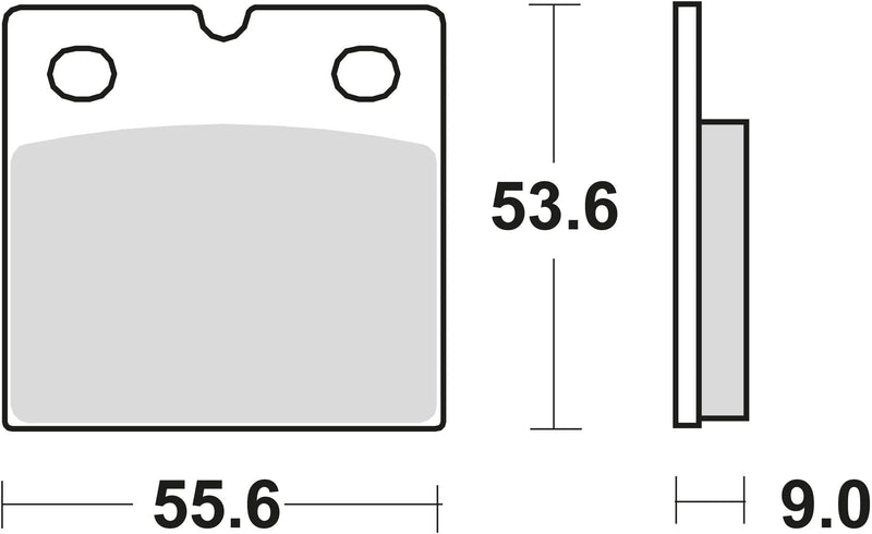 Trw Brake Pad MCB 19 SV Nitered Metal