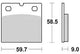 Trw Brake Pad MCB 533 SV Sinterato Metal
