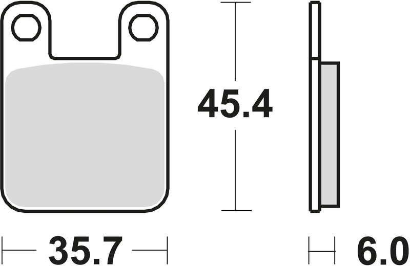 Trw Brake Pad MCB 535 Sr Sinteded Metal