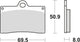 Trw remblokken mcb 540 brake pads carbon mcb 540 crq