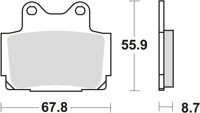 Trw Brake Pad MCB 541 Sinterited Metal