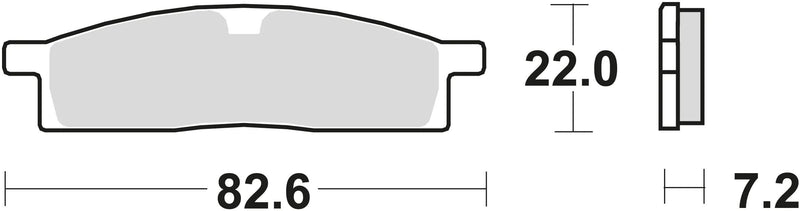 Trw Brake Pad MCB 558 SI Sinterited Metal