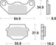 TRW Brake Pad MCB 560 Organic Standard