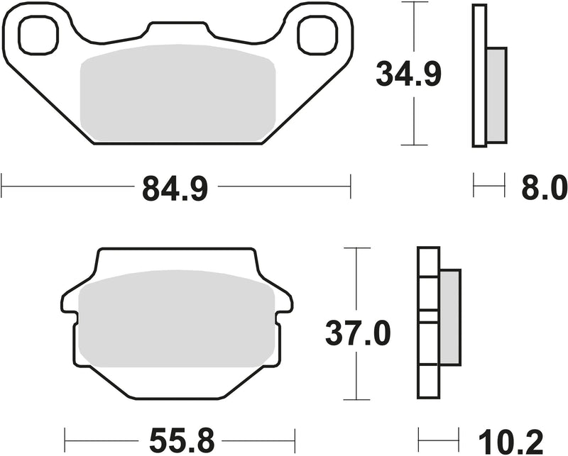 TRW Brake Pad MCB 560 Organic Standard