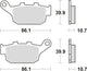 Trw Brake Pad MCB 585 Sinterited Metal