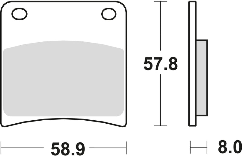 TRW Brake Tads MCB 591 SV Metal sinterizada