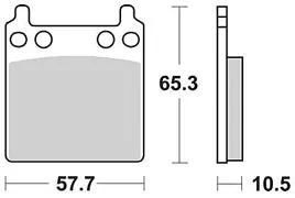 TRW Brake Pad MCB 63 Organic Standard