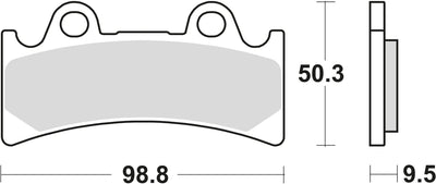 TRW Brake Pad MCB 656 Organic Standard