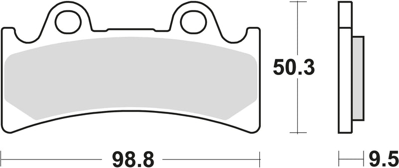 TRW Brake Pad MCB 656 Organic Standard