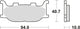 Trw Brake Pad MCB 666 SV Sinterato Metal