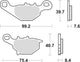 Trw Brake Pad MCB 679 SI Sinterited Metal