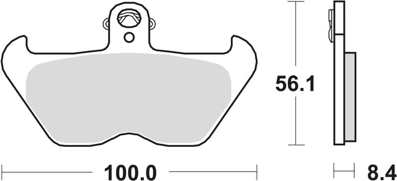 Trw Brake Pad MCB 680 SV Sinterato Metal