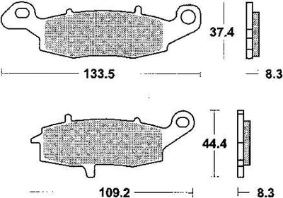 TRW BRAKE PAD MCB 681 Sintered Metal